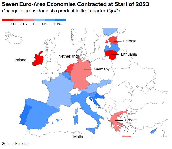 Европа переживает экономический спад