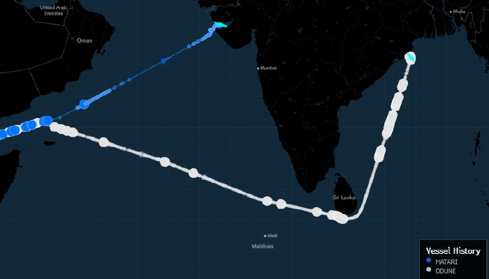 Российская нефть вновь плывет в Индию